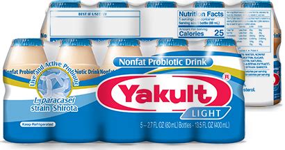 Yakult Light product information and nutrition facts | Yakult & Yakult Light | Probiotic Drink