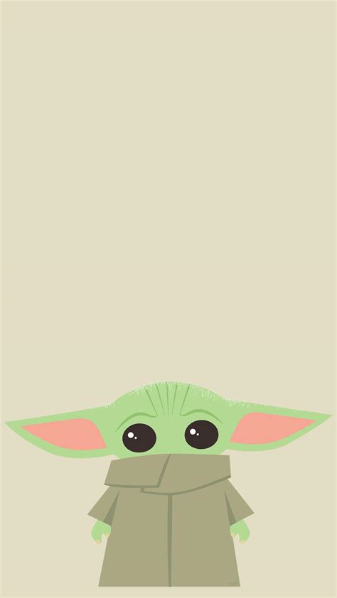 Baby Yoda Cartoon Wallpapers - Wallpaper Cave