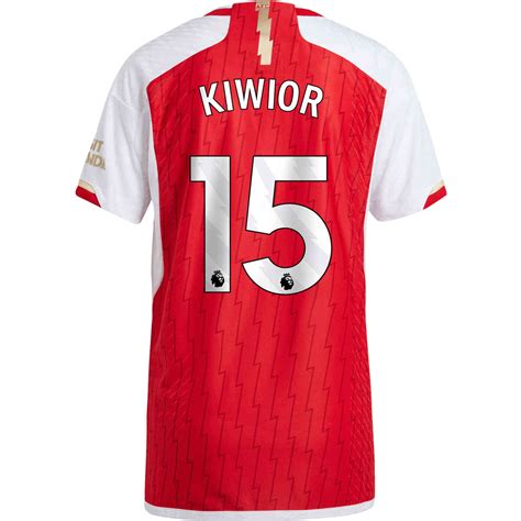 2023/24 adidas Jakub Kiwior Arsenal Home Aunthetic Jersey - SoccerPro