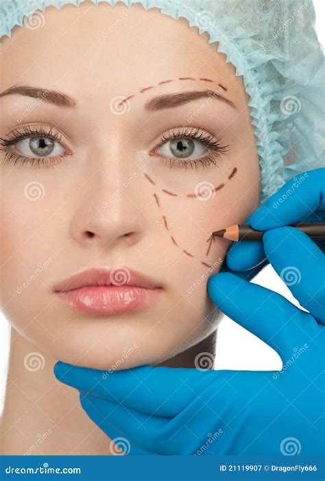 Face Before Plastic Surgery Operation Stock Image - Image: 21119907