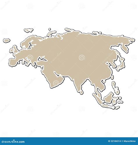 Outline Of The Map Stock Images - Image: 32184314