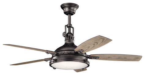 Hatteras Bay 52" Hatteras Bay Fan LED in Anvil Iron - Beach Style ...