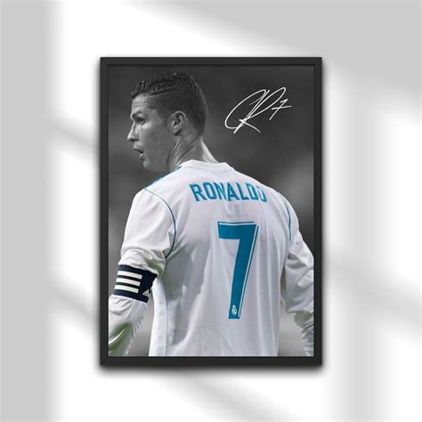 Cristiano Ronaldo Poster, Real Madrid Digital Print, Instant Download ...