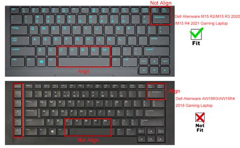 Amazon.com: Keyboard Cover for 15.6" Dell Alienware M15 R4 2021 & M15 ...