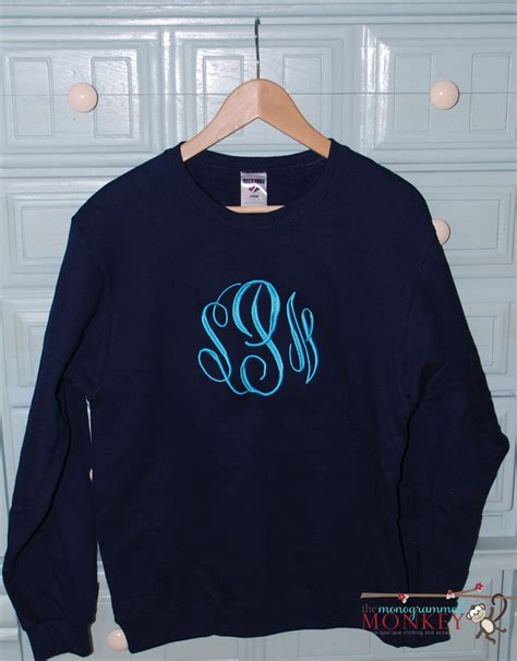 Personalized Monogrammed Sweatshirt Custom by TheMonogrammedMonkey