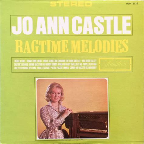 Jo Ann Castle – Ragtime Melodies (1964, Vinyl) - Discogs