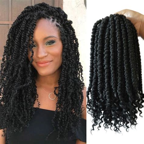 Buy Flyteng Spring Twist hair 12 inches 6 packs black Senegalese spring twists Crochet Braids ...