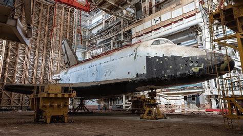 Return to the ABANDONED Soviet Buran SPACE SHUTTLES - YouTube