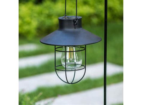 Solar Lantern Lamp Outdoor Hanging Waterproof Vintage Metal Solar ...