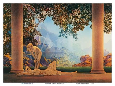 'Daybreak' Art Print - Maxfield Parrish | Art.com | Romantic paintings, Maxfield parrish, Art