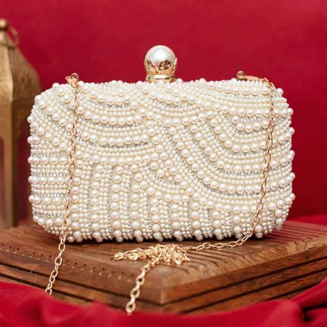 White Pearl Clutch – Forever Jewels India