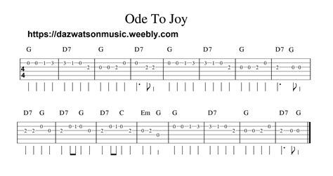 ode to joy easy classical guitar tab | Guitar lessons songs, Guitar lessons, Electric guitar lessons