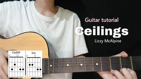 Ceilings Guitar tutorial - Lizzy McAlpine (Easy Guitar lesson + lyrics) - YouTube