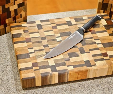 End Grain Butcher Block Cutting Board Diy : How to make a endgrain tumbling block butcher block ...