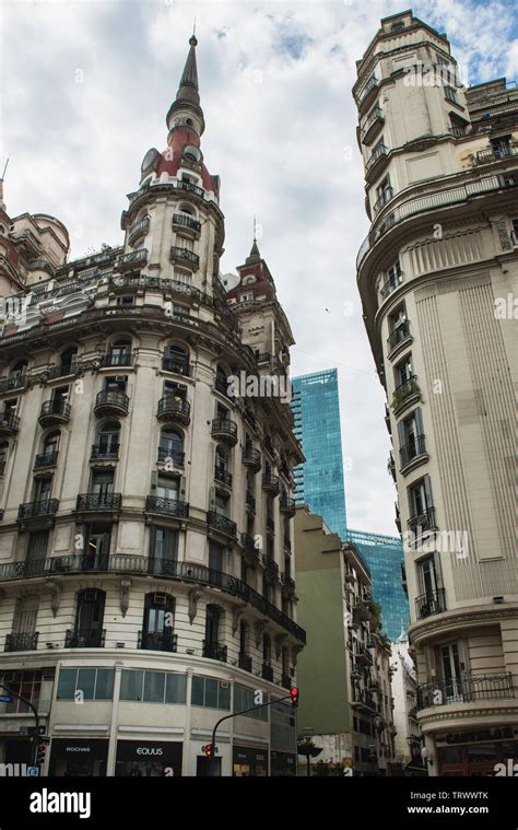 Landmarks and Beautiful Old Buildings in Buenos Aires, Argentina Stock ...