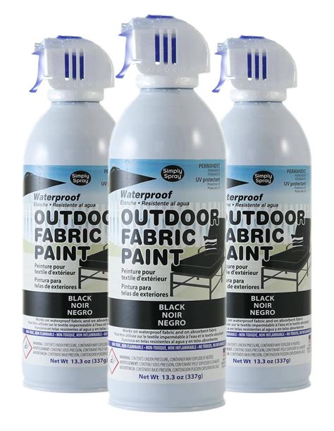 Simply Spray Outdoor Waterproof Fabric Spray Paint - BLACK - 3 PACK from SunshineJoyCreations on ...