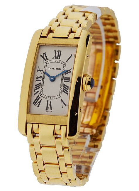 W26015K2 Cartier Tank Americaine Yellow Gold | Essential Watches