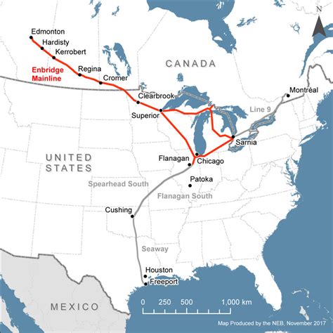 Enbridge Pipeline System Map