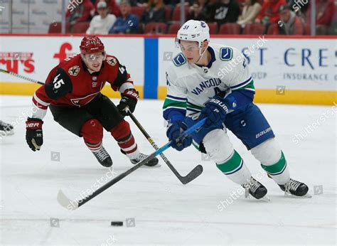 Vancouver Canucks Defenseman Troy Stecher 51 Editorial Stock Photo ...