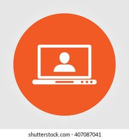 Laptop User Icon Stock Vector (Royalty Free) 407087041 | Shutterstock