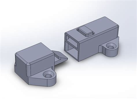 Latch+lock+for+chest+or+sliding+door+by+lukie80. | 3d printing, 3d printer diy, 3d printing diy