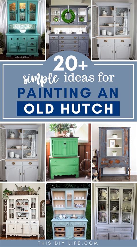 20+ Beautiful & Inspiring Ideas For Painting An Old Hutch | This DIY Life