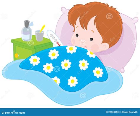 Sick boy stock vector. Illustration of patient, baby - 22530050