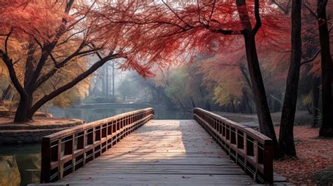 Premium AI Image | autumn scenery HD 8k wall paper Stock Photographic image