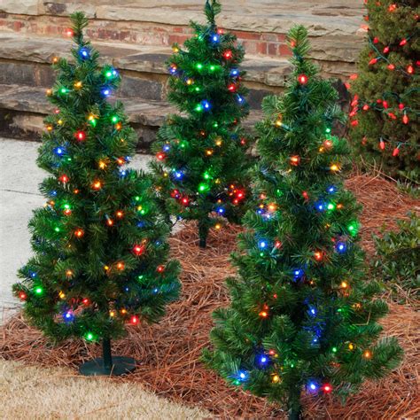 Winchester Fir Prelit Multicolor LED Walkway Tree