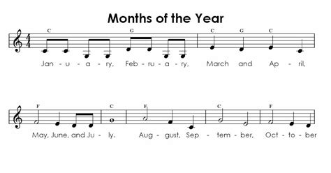 fotog: months of the year song