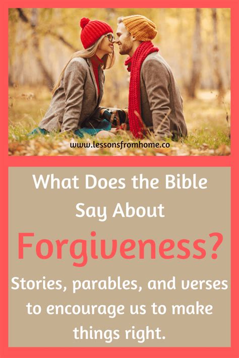 Parables and Stories of Forgiveness in the Bible