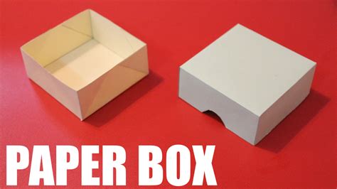 How to make a paper box with a lid | Paper box diy, Paper box, Diy paper