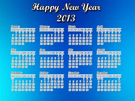 New Year Desktop Calendars 2013: Decorate Desktop with New Year Theme - 2014 New Year Desk Helper