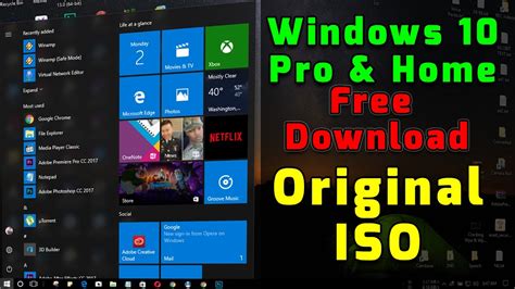 How To Download Windows 10 Pro & Home FREE [ORIGINAL Windows 10 ] - YouTube