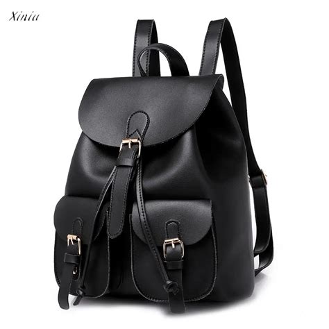 Aliexpress.com : Buy Women's Backpack Soft Leather Fashion Small Packet College Style Rucksacks ...