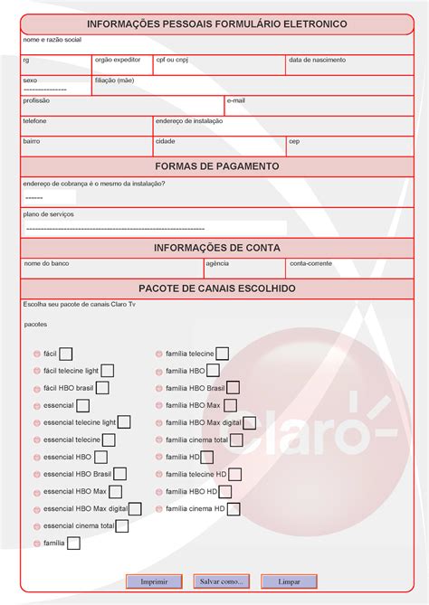 Formulários em PDF: dezembro 2017