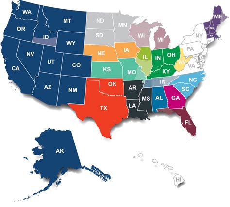 US-states-map-updated-v2 | BCR Solid Solutions