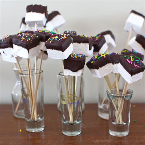 Chocolate-Dipped Vanilla Marshmallows for the Birthday Boy - Simple Bites