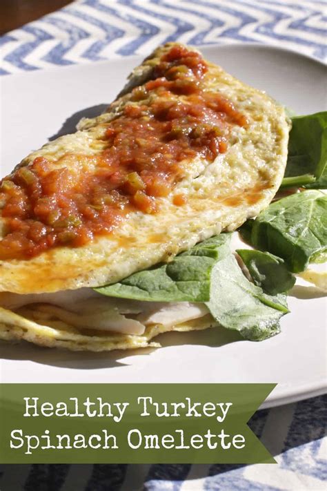 Healthy Turkey Spinach Omelette - A Sparkle of Genius