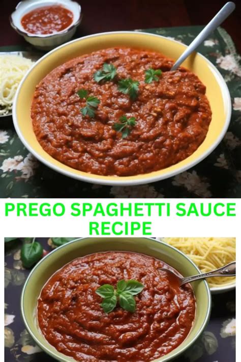 Prego Spaghetti Sauce Recipe