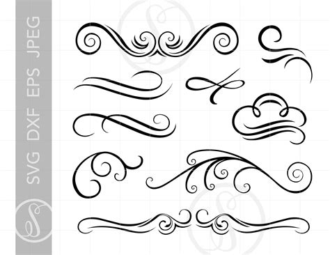 Free 171 Accent Line Svg SVG PNG EPS DXF File