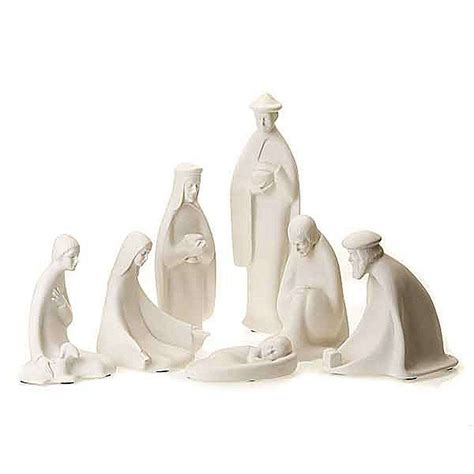 Nativity set white porcelain | online sales on HOLYART.com