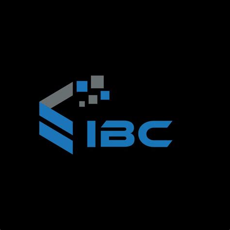 IBC letter logo design on black background. IBC creative initials ...