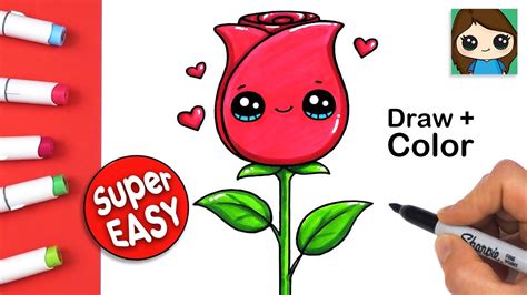 500+ rose draw so cute vẻ đẹp trong sáng và đáng yêu