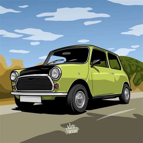 the most iconic cars of all time, mr. bean car💚 | Kartun, Ilustrasi, Mobil