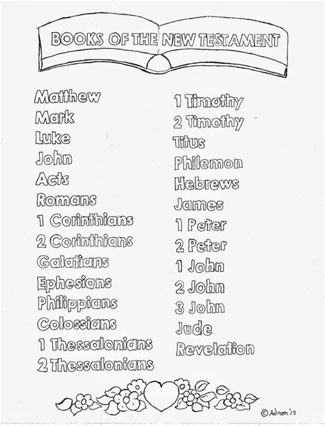 Printable List Of Old Testament Books - Printable Words Worksheets