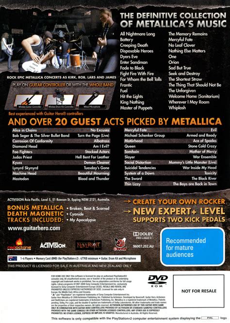 Guitar Hero: Metallica Images - LaunchBox Games Database