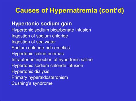 PPT - Hypernatremia PowerPoint Presentation, free download - ID:5491590