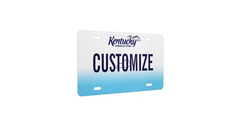 Kentucky Custom License Plate | Zazzle