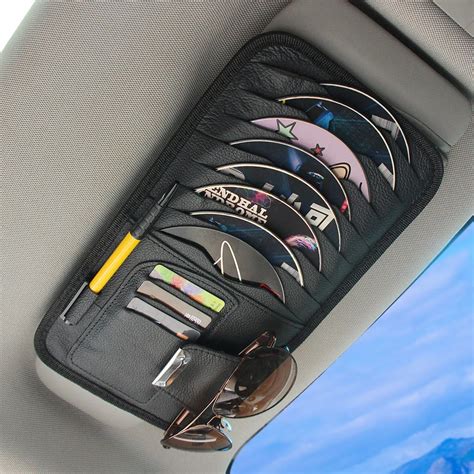 Car Sun Visor CD Organizer Storage Holder For VW Polo Ford Kuga ...